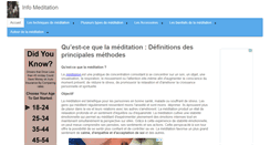 Desktop Screenshot of meditation-info.fr