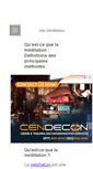 Mobile Screenshot of meditation-info.fr