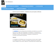 Tablet Screenshot of meditation-info.fr
